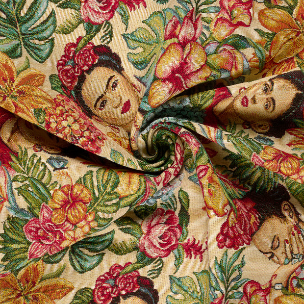 Gobelin fabric Beige jacquard 