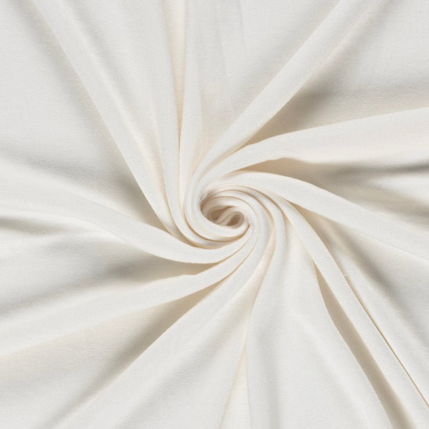 Heavy Knit fabric Off White brushed 