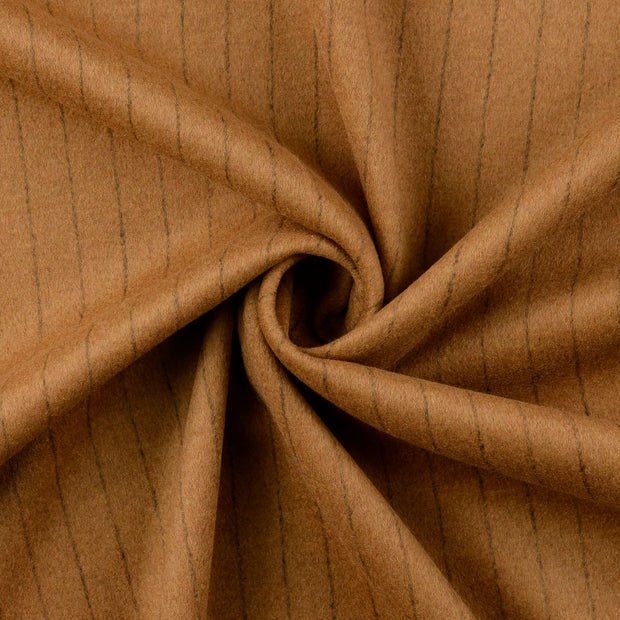 Wool Boucle fabric Brown 