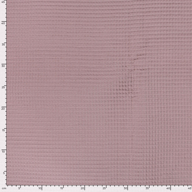 Waffle piqué fabric Unicolour Nude