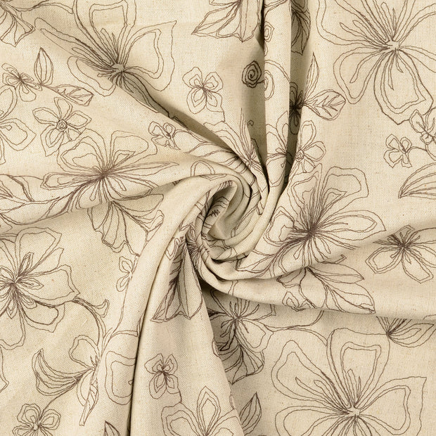 Lace fabric Brown 