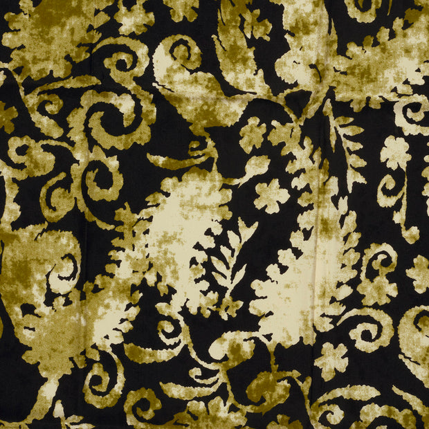 Viscose Twill fabric Khaki Green matte 