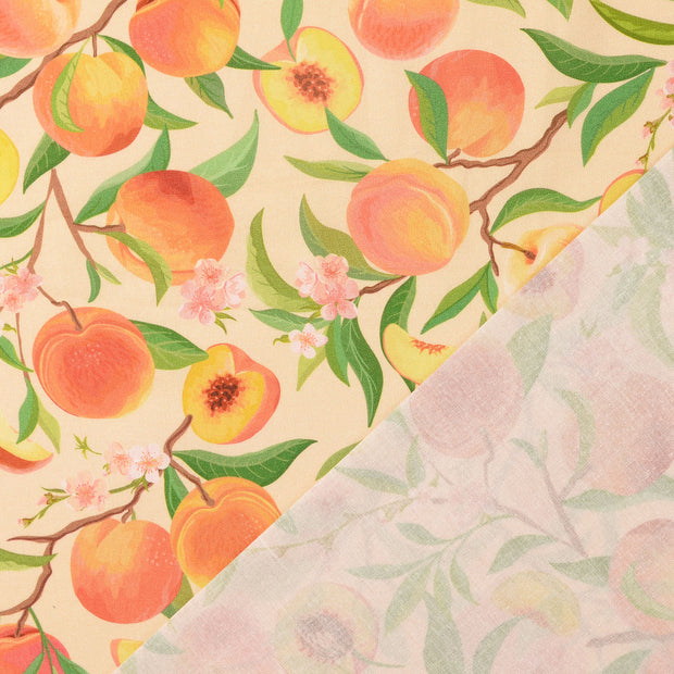 Cretonne fabric Abricot digital printed 