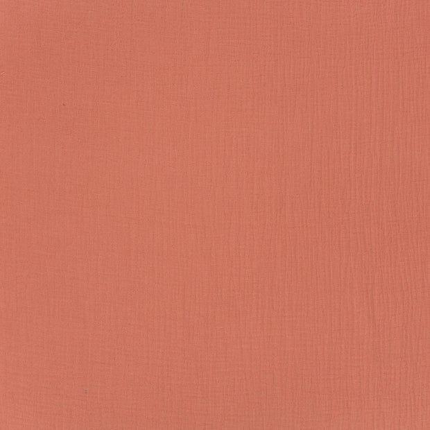 Muslin fabric Coral matte 