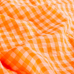 Seersucker Seersucker Checks Neon Orange