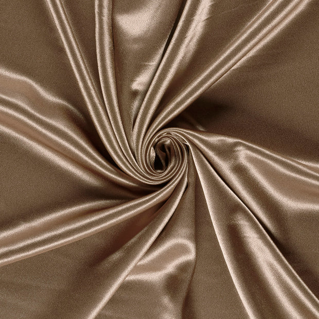 Satin Velvet fabric Taupe Grey dyed 