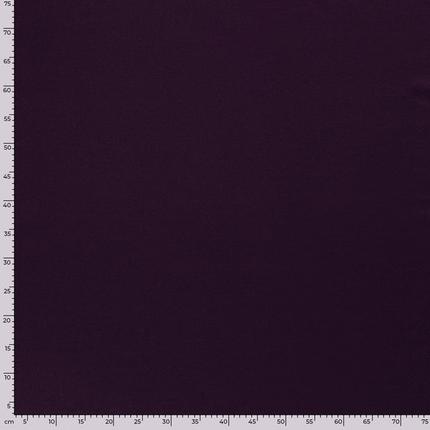 Punta di Roma fabric Unicolour Aubergine