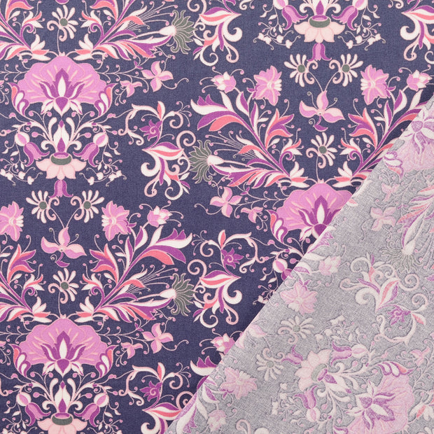 Cretonne fabric Mauve 