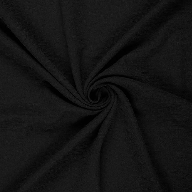 Linen Look fabric Black printed 