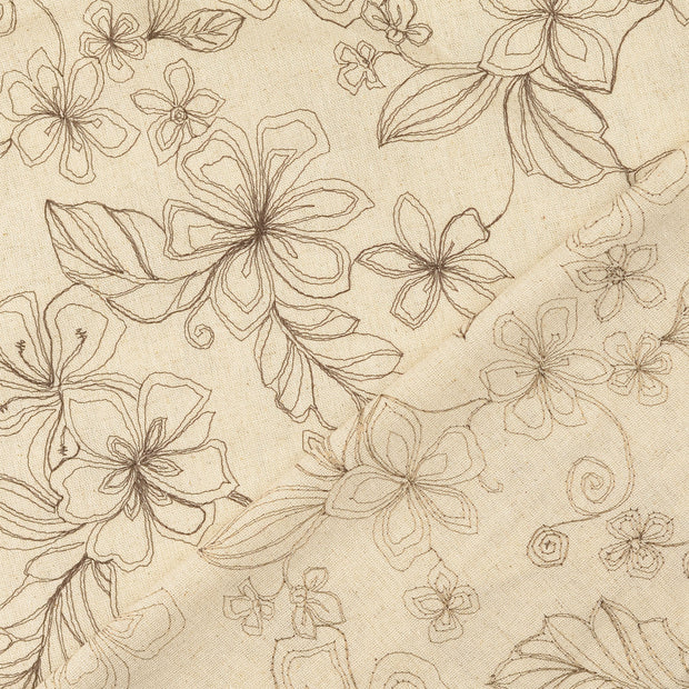 Lace fabric Brown 