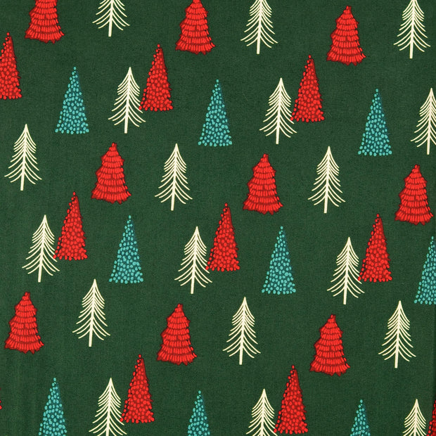 fabric Trees Dark Green