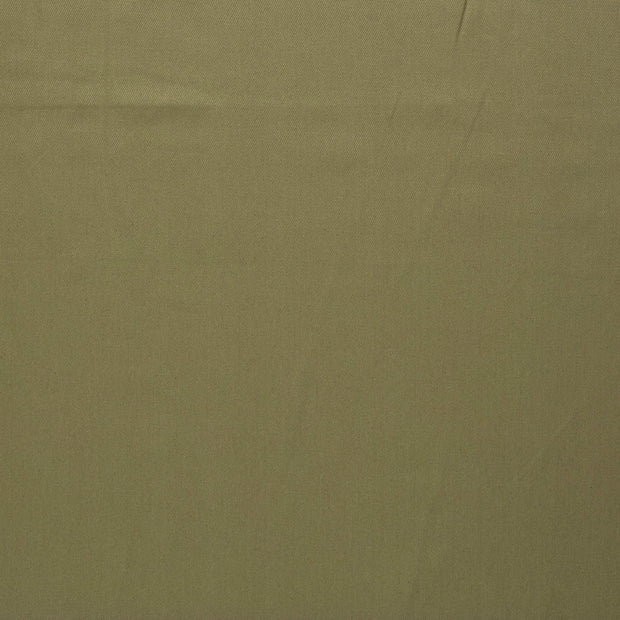 Denim fabric Khaki Green matte 