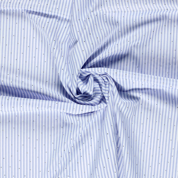 Woven Polyester fabric Indigo yarn dyed 