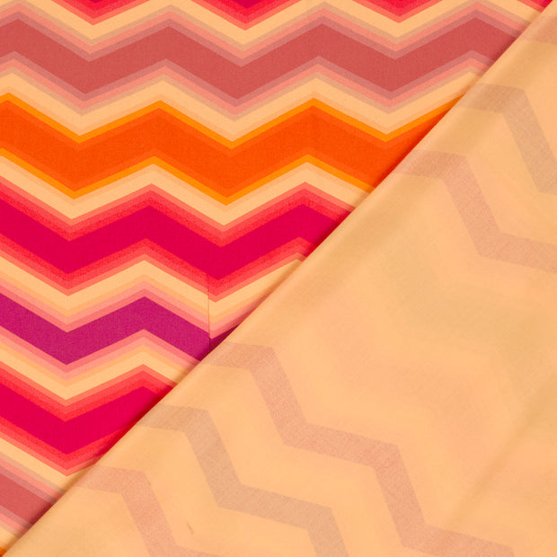 Viscose Satin fabrik Geometrisch digital bedruckt 