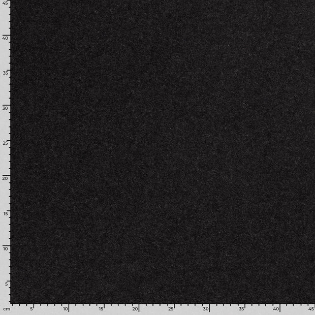 Wool Boucle fabric Unicolour Dark Grey