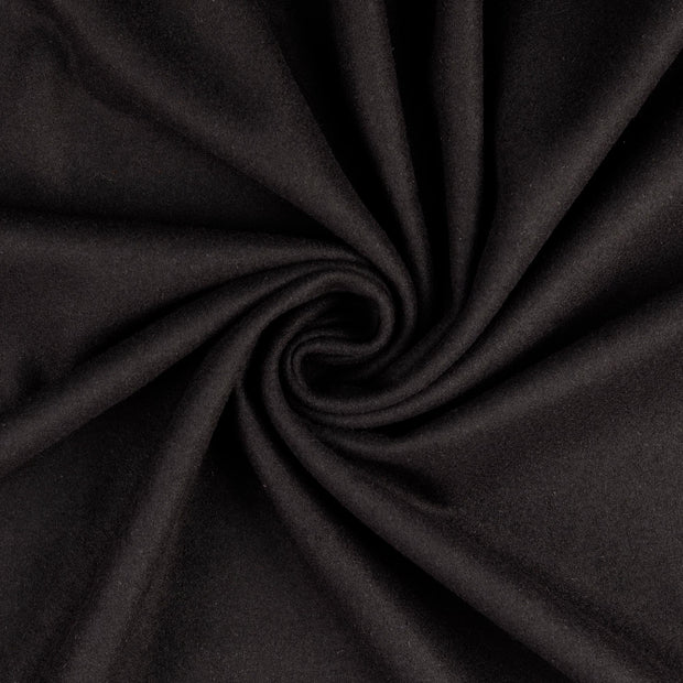Wool Boucle fabric Black 