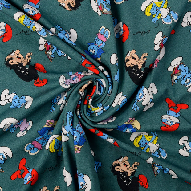Jersey fabric Petrol 