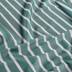 Swimwear Jersey UPF50 Recycled estampación digital Rayas Azul acero