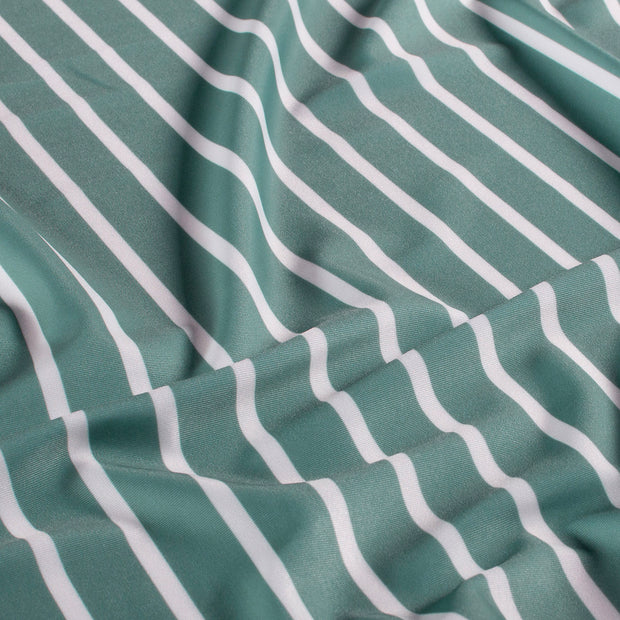 Swimwear Jersey UPF50 Recycled fabric Stripes Steel Blue