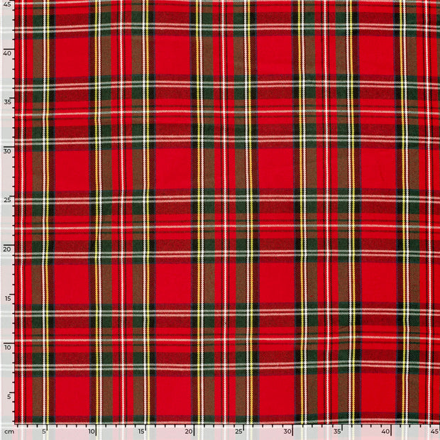 Gabardine stof Ruiten Rood