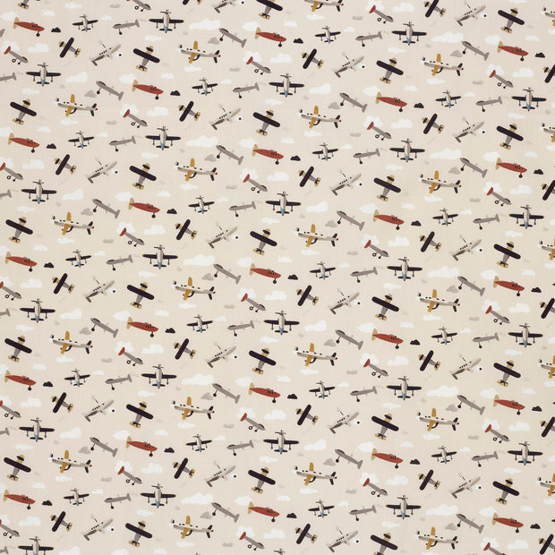 Cotton Poplin fabric Off White 