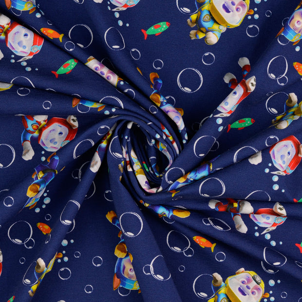 Jersey fabrik Babyblau 