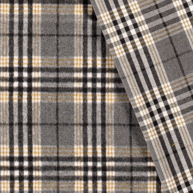 Jacquard fabric Checks brushed 