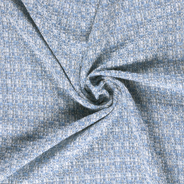 Bouclé fabrik Indigoblau garngefärbt 