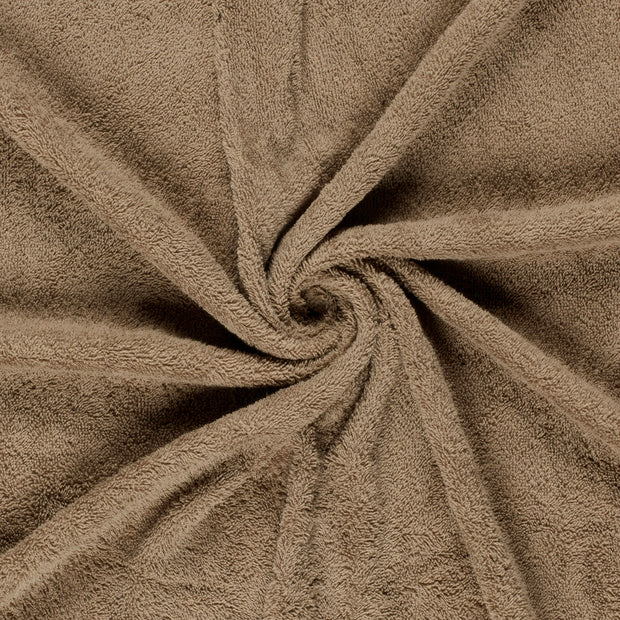 Terry Towelling fabric Camel 