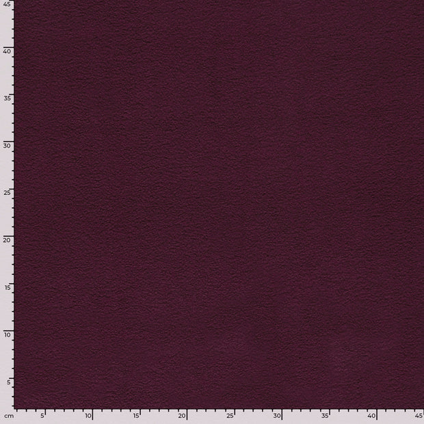 Fleece fabric Melange Aubergine