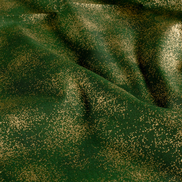 Cotton Poplin fabric Christmas Green