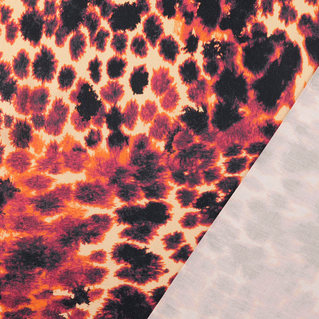 Viscose Satin fabrik Rot digital bedruckt 