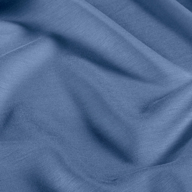 Interlock tela Unicolor Azul acero