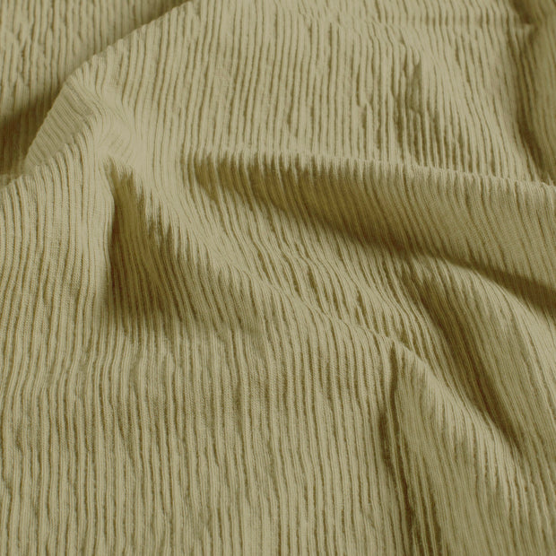 Knitted tissu Unicolore Vert Olive