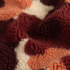 Sherpa Fleece printed Flowers Beige