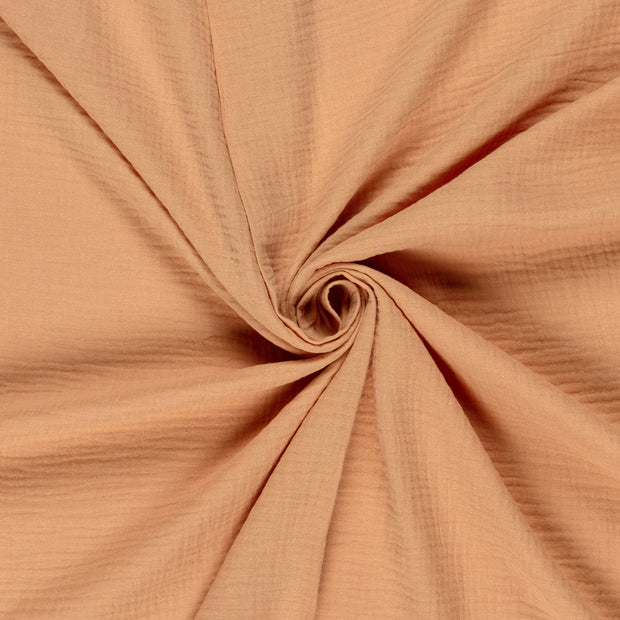 Muslin GOTS organic fabric Salmon 