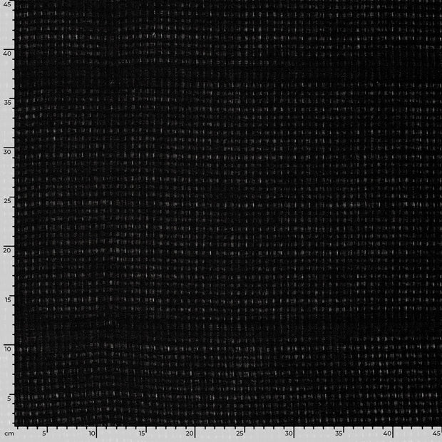 Jacquard fabric Unicolour Black