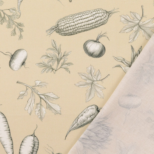 Cretonne fabric Beige 