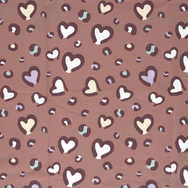 French Terry fabric Mauve matte 