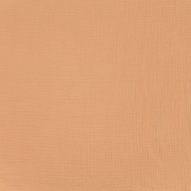 Muslin GOTS organic fabric Salmon matte 