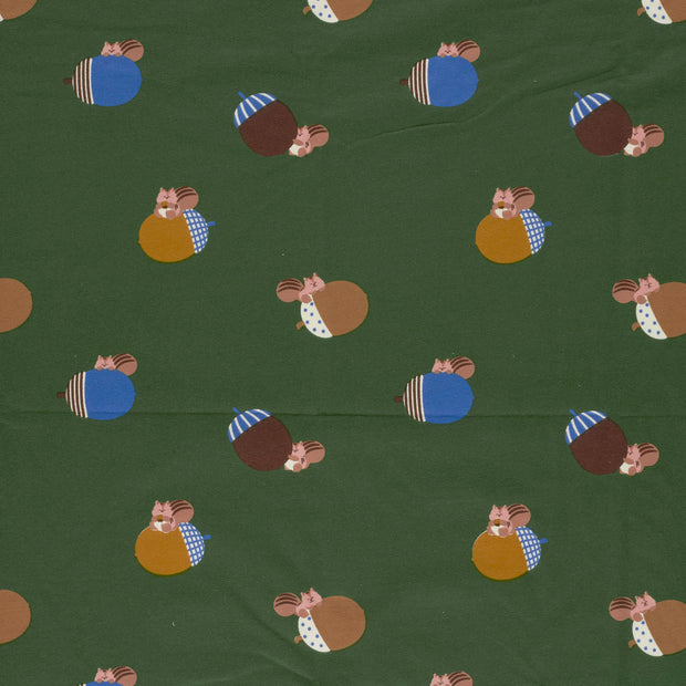 French Terry fabric Dark Green 