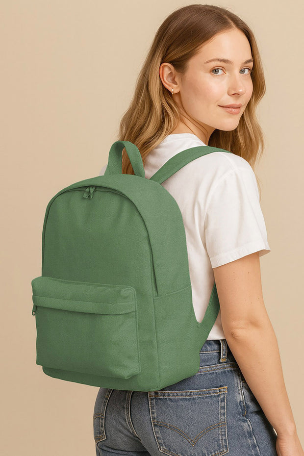 Canvas fabric Unicolour Dark Mint