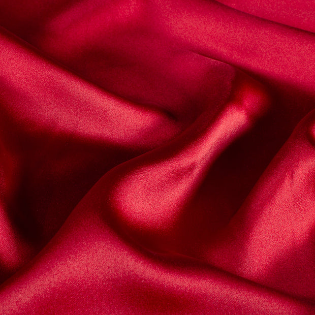 Satin fabric Unicolour Red