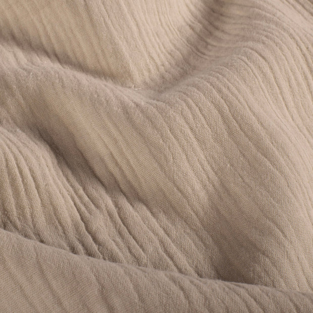 Muslin fabric Unicolour Beige