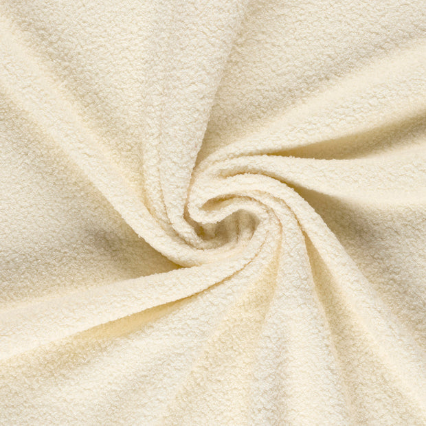 Teddy fabric Off White backed 