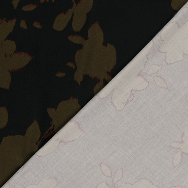 Viscose Satin fabric Abstract printed 