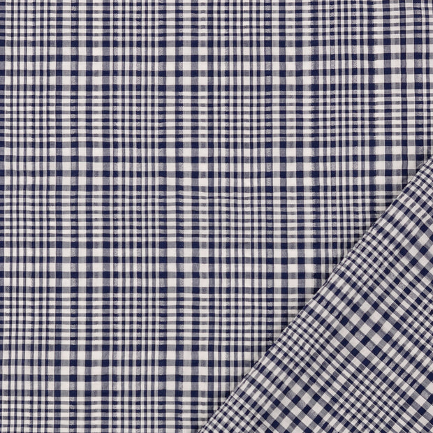 Seersucker fabric Checks yarn dyed 