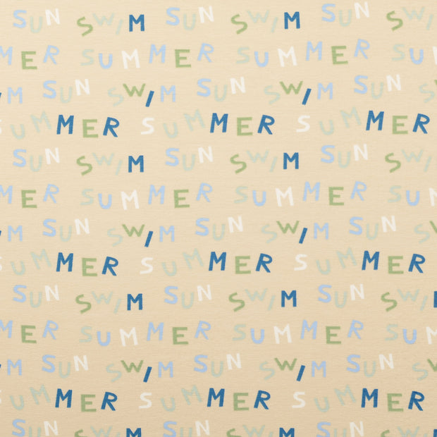 Jersey fabrik Schrift Nude