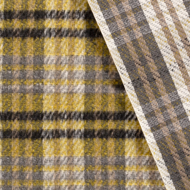 Jacquard fabrik Karo's gebürstet 