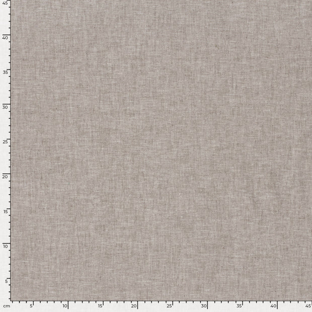 Chambré fabric Melange Brown